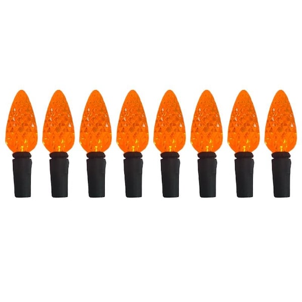 Celebrations Celebrations Orange 100 ct 2 in. LED C6 Halloween String Lights C6100OR3A - main